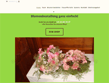 Tablet Screenshot of blumenhaus-wiedikon.ch